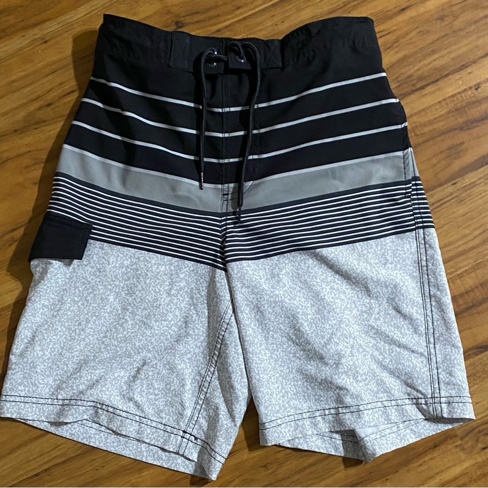 George Men's Printed Boardshorts Striped Swim Trunks Size Small (28-30)